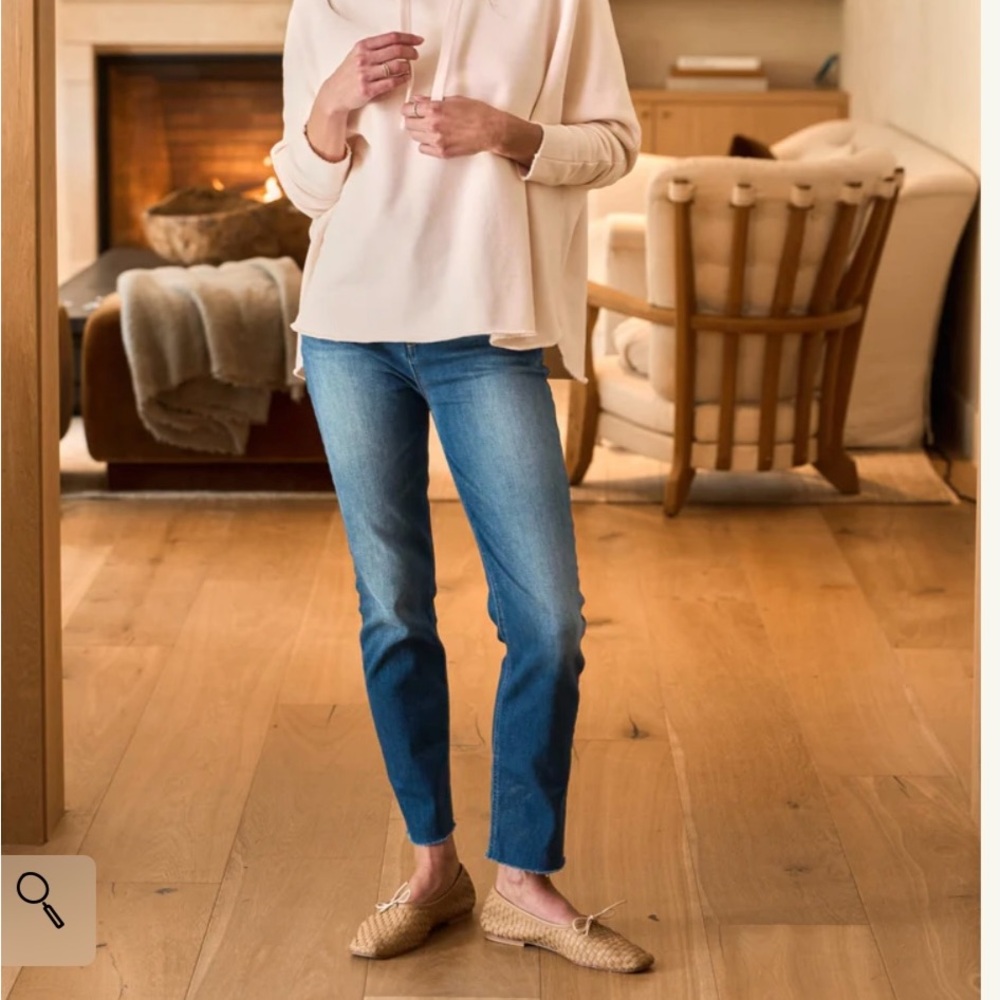 Frank & Eileen Medium/Dark Wash Derry Jeans, Size 27